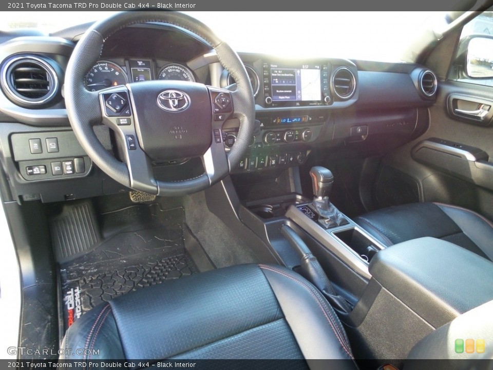 Black Interior Photo for the 2021 Toyota Tacoma TRD Pro Double Cab 4x4 #145785184