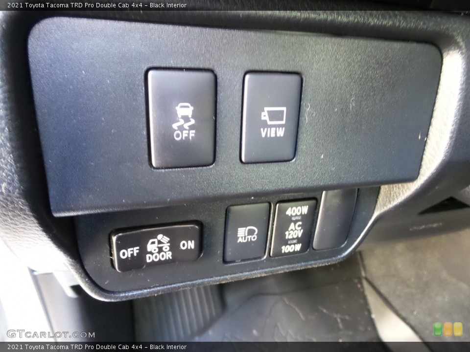 Black Interior Controls for the 2021 Toyota Tacoma TRD Pro Double Cab 4x4 #145785268