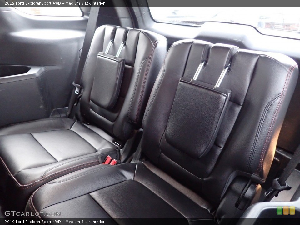 Medium Black Interior Rear Seat for the 2019 Ford Explorer Sport 4WD #145785901