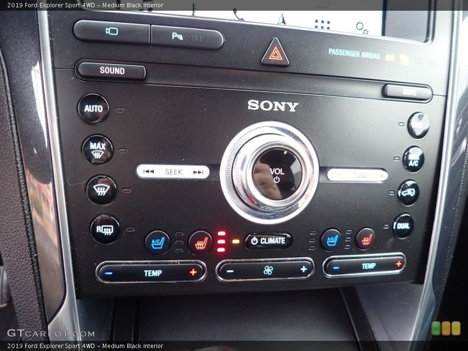 Medium Black Interior Controls for the 2019 Ford Explorer Sport 4WD #145786069