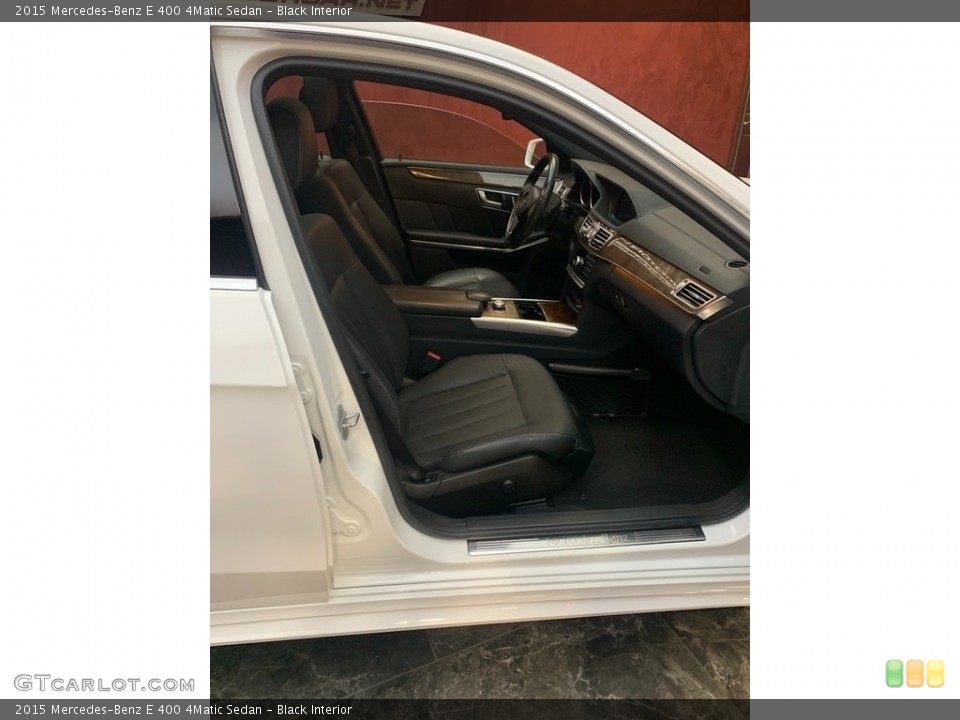 Black Interior Front Seat for the 2015 Mercedes-Benz E 400 4Matic Sedan #145786285