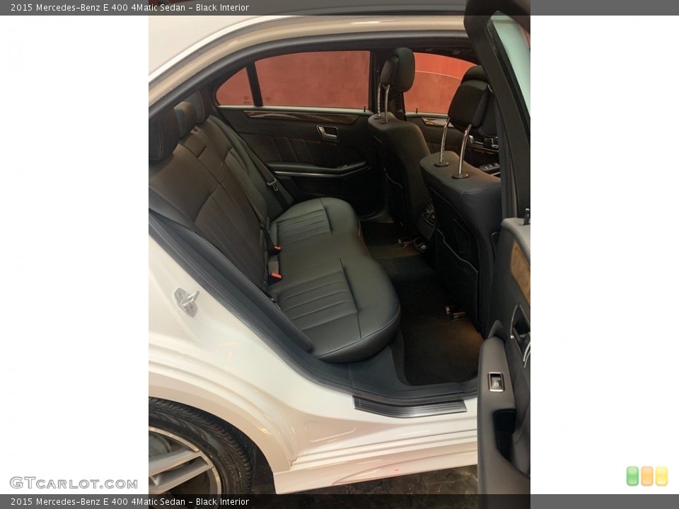 Black Interior Rear Seat for the 2015 Mercedes-Benz E 400 4Matic Sedan #145786300