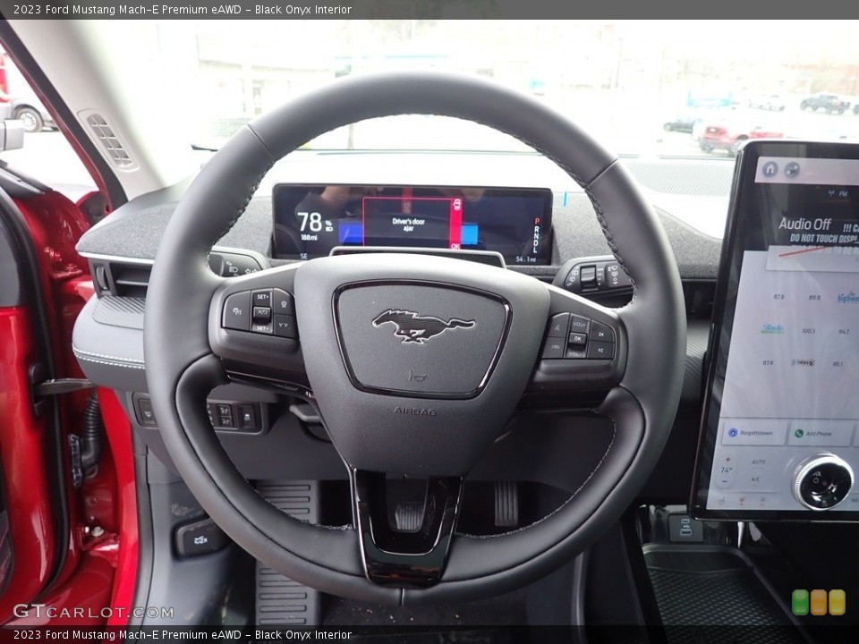 Black Onyx Interior Steering Wheel for the 2023 Ford Mustang Mach-E Premium eAWD #145786477