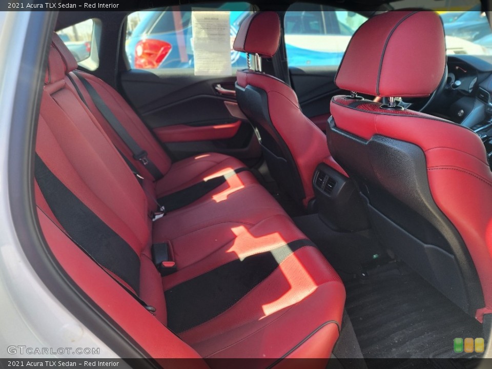 Red Interior Rear Seat for the 2021 Acura TLX Sedan #145786777