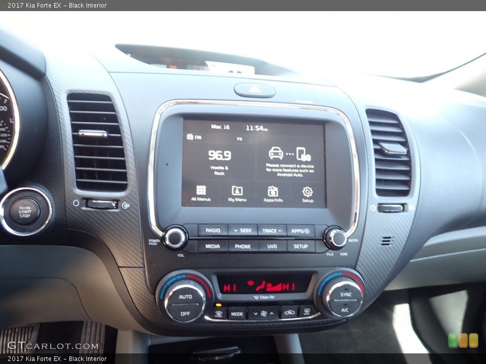 Black Interior Controls for the 2017 Kia Forte EX #145787410