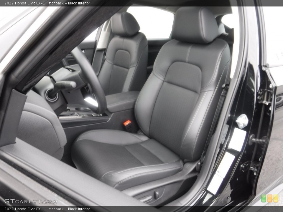 Black Interior Front Seat for the 2022 Honda Civic EX-L Hatchback #145788259