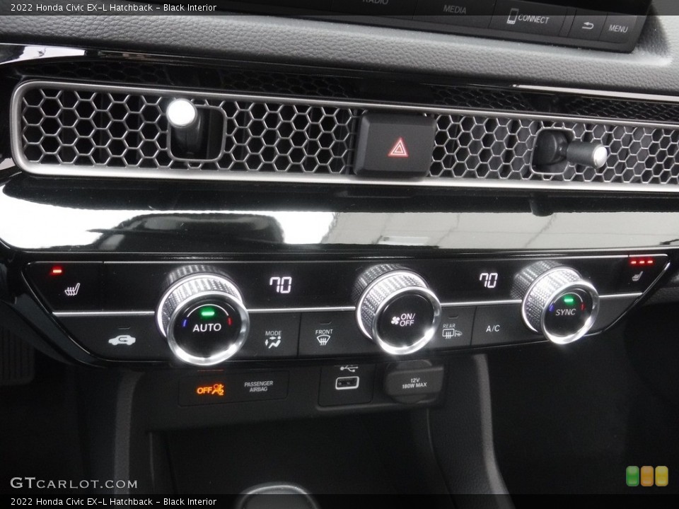 Black Interior Controls for the 2022 Honda Civic EX-L Hatchback #145788385