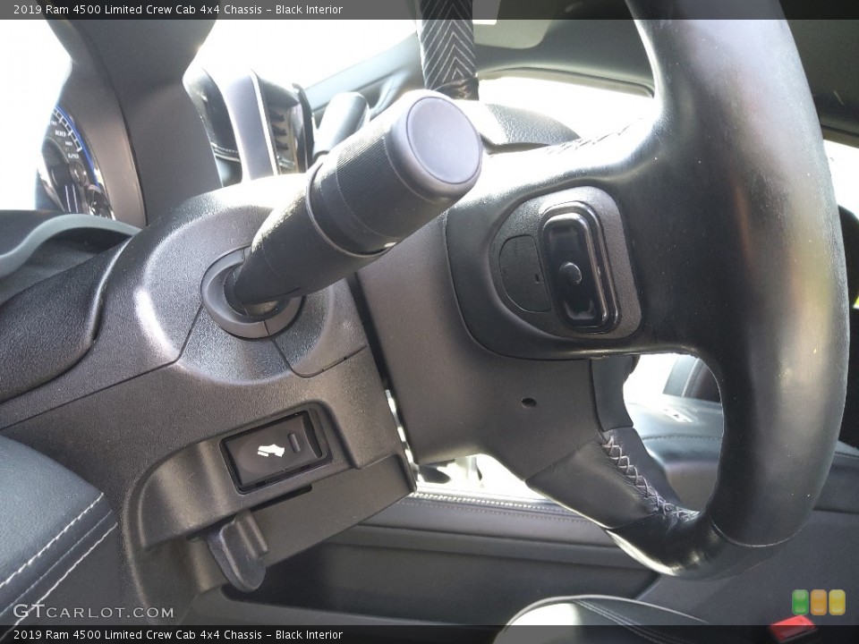 Black Interior Steering Wheel for the 2019 Ram 4500 Limited Crew Cab 4x4 Chassis #145790861