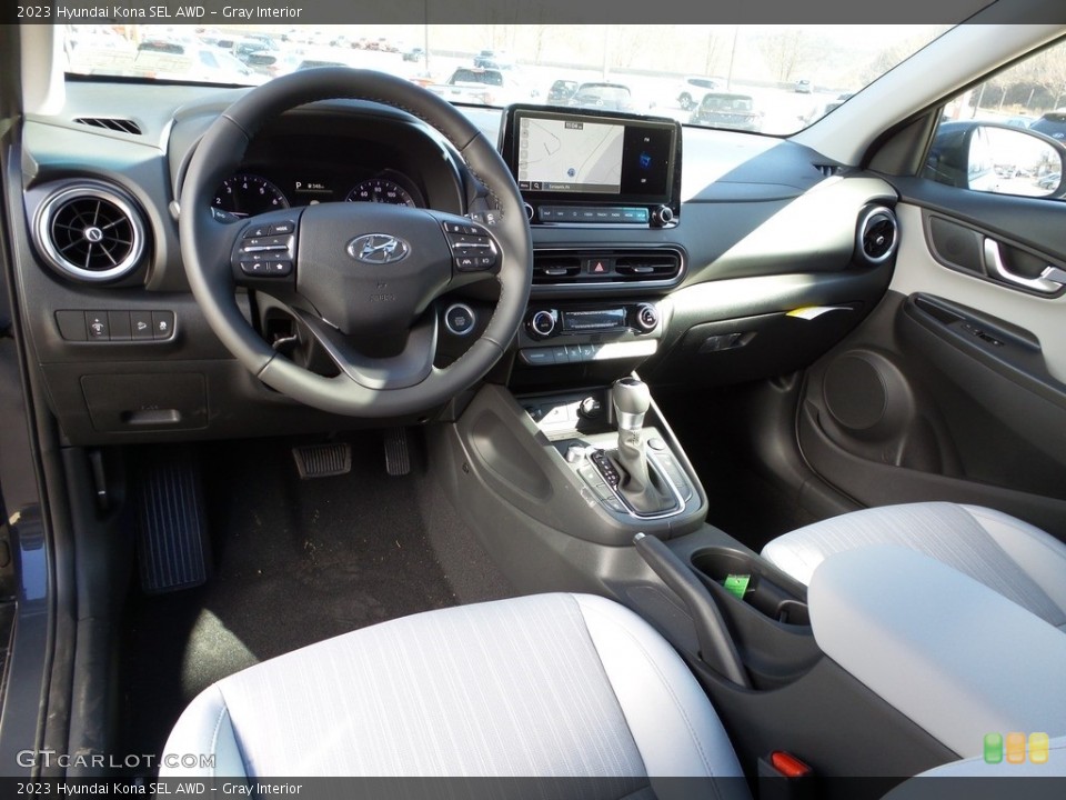 Gray Interior Photo for the 2023 Hyundai Kona SEL AWD #145790990