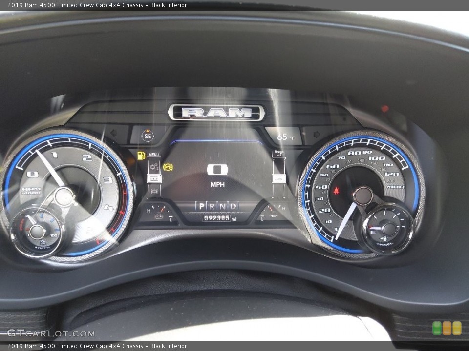 Black Interior Gauges for the 2019 Ram 4500 Limited Crew Cab 4x4 Chassis #145791059