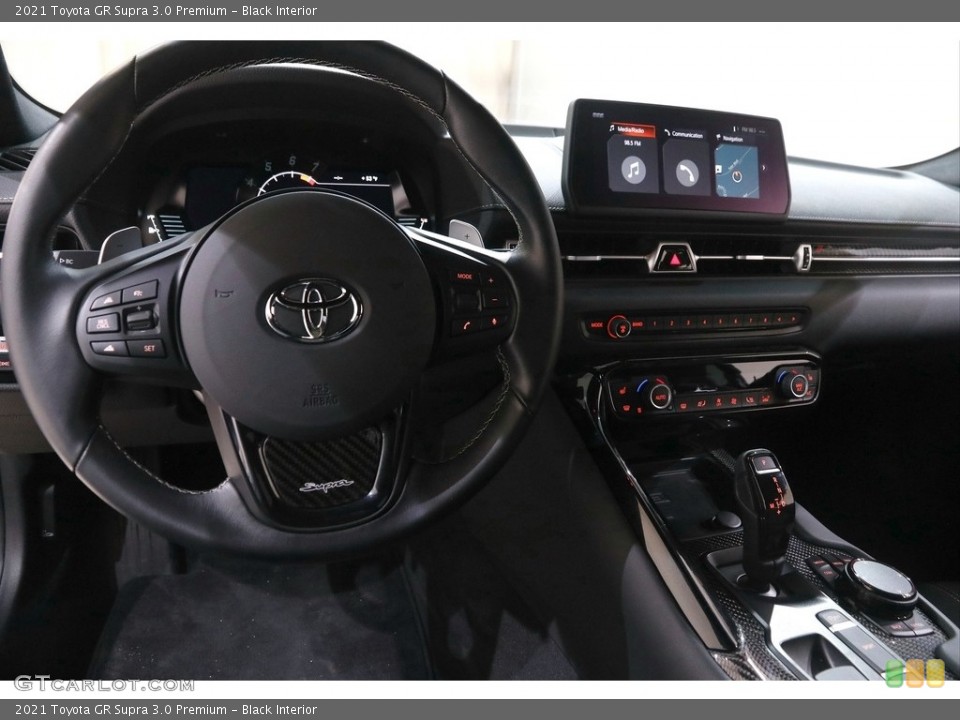 Black Interior Dashboard for the 2021 Toyota GR Supra 3.0 Premium #145791650
