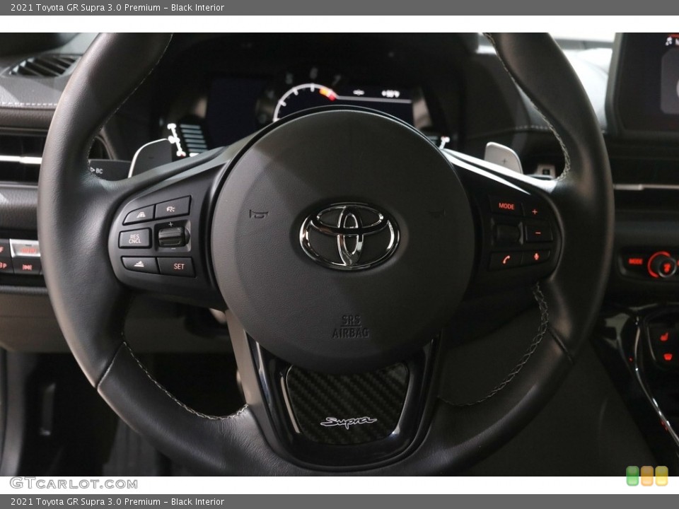 Black Interior Steering Wheel for the 2021 Toyota GR Supra 3.0 Premium #145791662