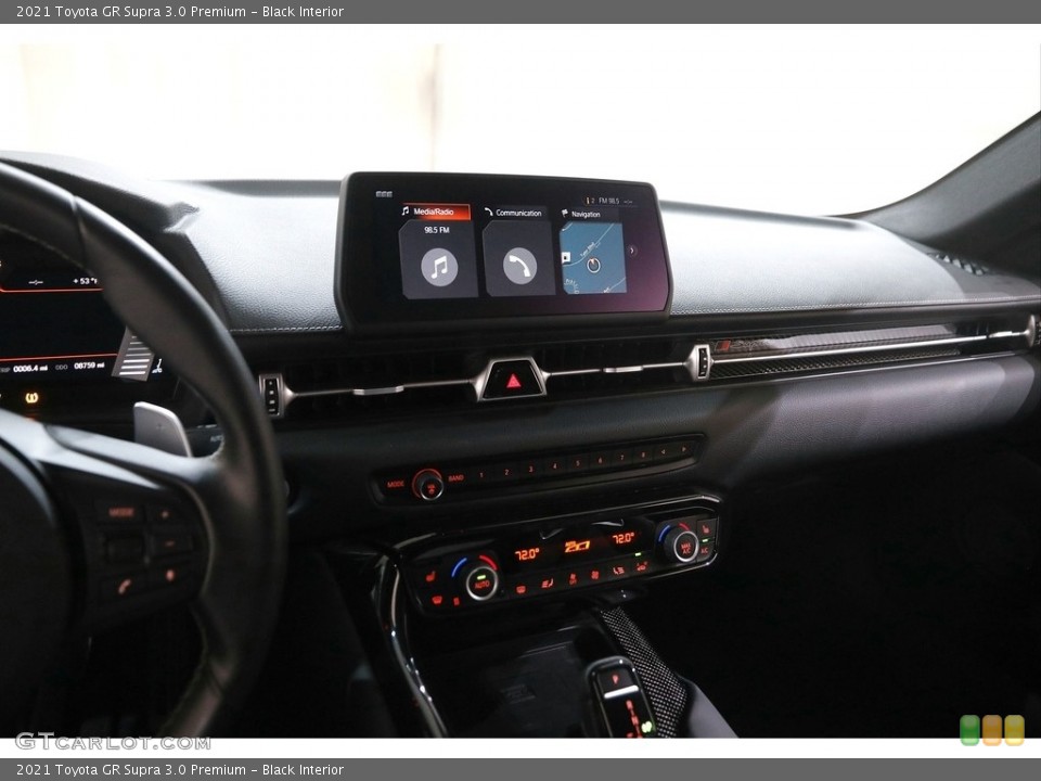 Black Interior Controls for the 2021 Toyota GR Supra 3.0 Premium #145791678