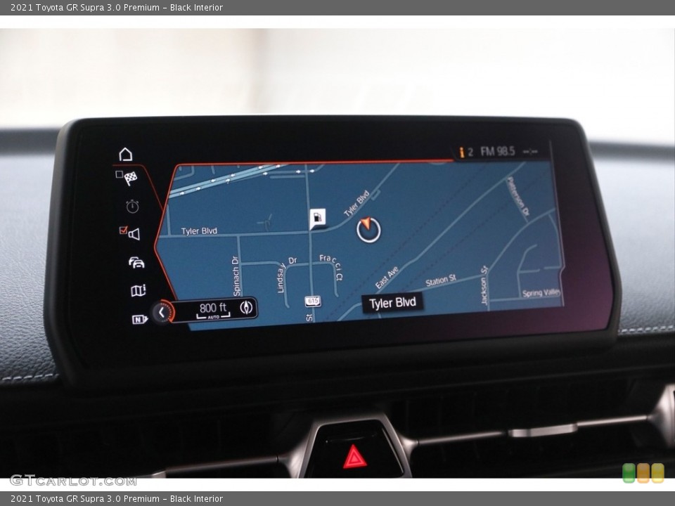 Black Interior Navigation for the 2021 Toyota GR Supra 3.0 Premium #145791692
