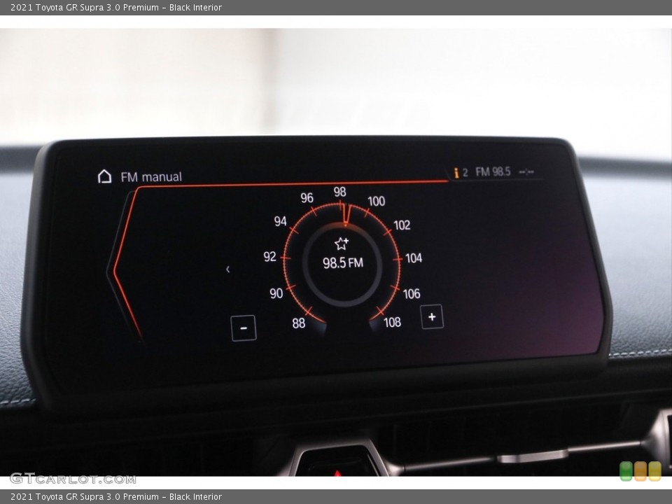 Black Interior Controls for the 2021 Toyota GR Supra 3.0 Premium #145791707