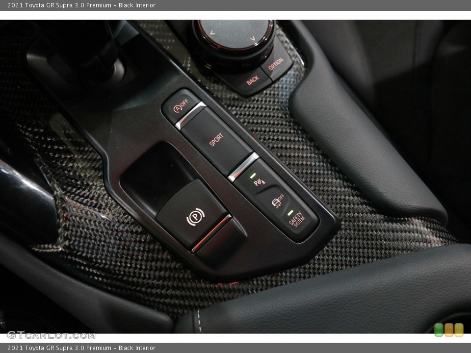 Black Interior Controls for the 2021 Toyota GR Supra 3.0 Premium #145791740