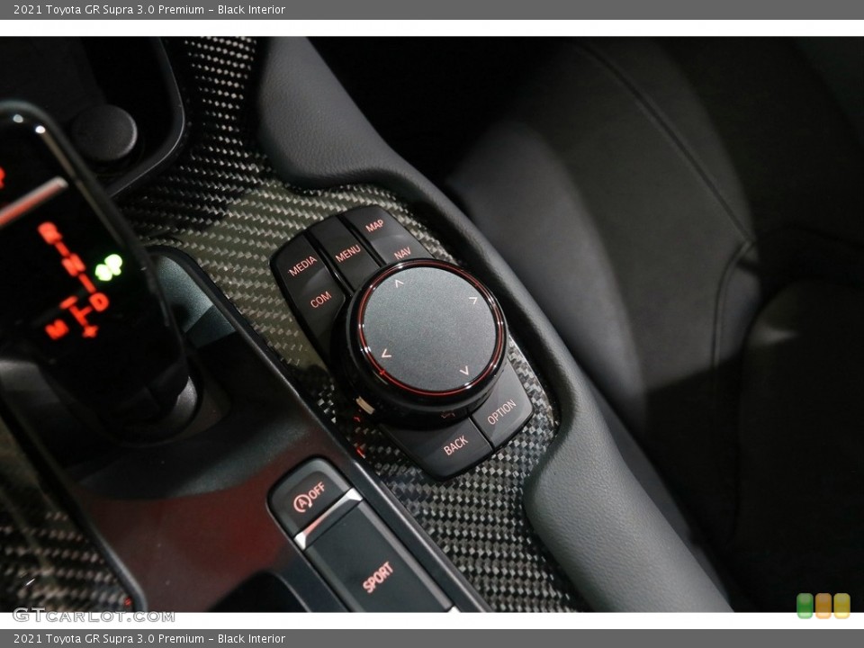 Black Interior Controls for the 2021 Toyota GR Supra 3.0 Premium #145791749