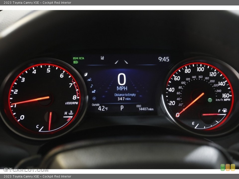 Cockpit Red Interior Gauges for the 2023 Toyota Camry XSE #145792151