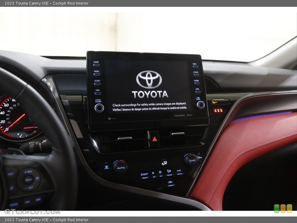 Cockpit Red Interior Controls for the 2023 Toyota Camry XSE #145792154
