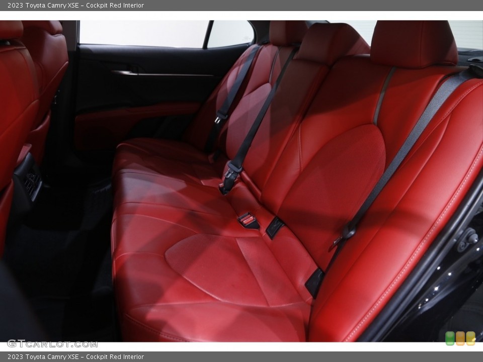 Cockpit Red Interior Rear Seat for the 2023 Toyota Camry XSE #145792172