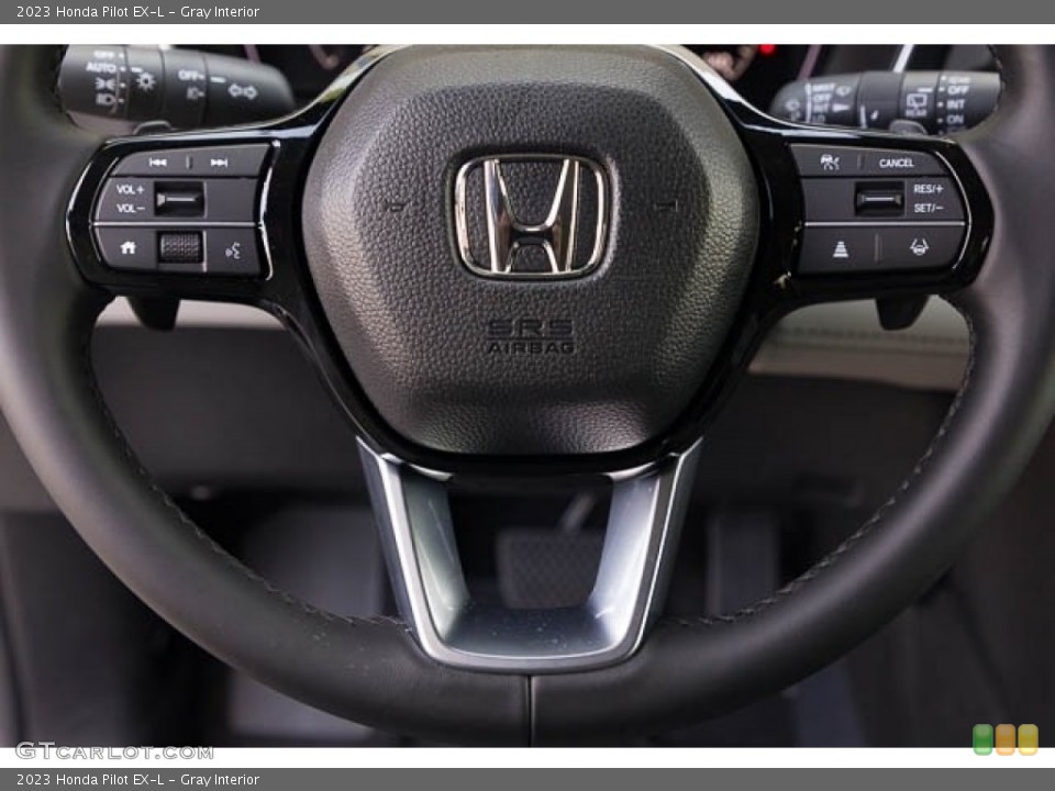 Gray Interior Steering Wheel for the 2023 Honda Pilot EX-L #145792795