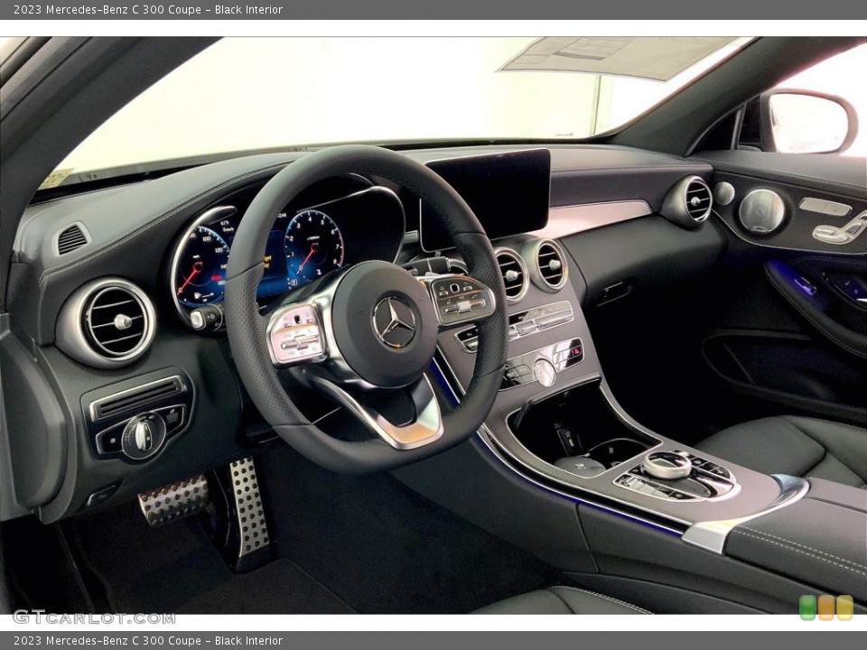 Black Interior Dashboard for the 2023 Mercedes-Benz C 300 Coupe #145793059