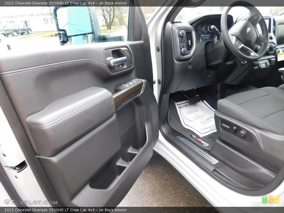 Jet Black Interior Front Seat for the 2023 Chevrolet Silverado 3500HD LT Crew Cab 4x4 #145793647