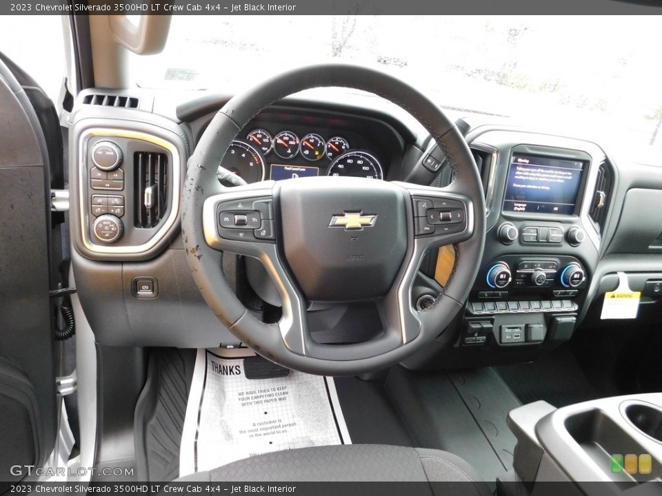 Jet Black Interior Dashboard for the 2023 Chevrolet Silverado 3500HD LT Crew Cab 4x4 #145793740