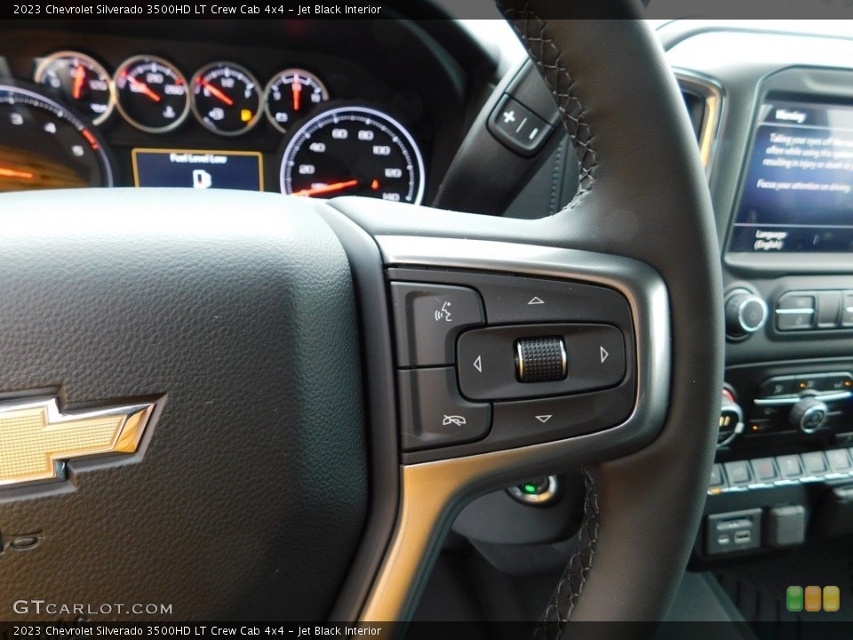 Jet Black Interior Steering Wheel for the 2023 Chevrolet Silverado 3500HD LT Crew Cab 4x4 #145793773