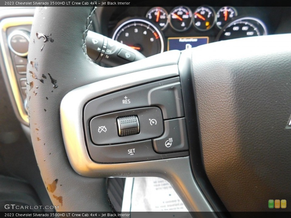 Jet Black Interior Steering Wheel for the 2023 Chevrolet Silverado 3500HD LT Crew Cab 4x4 #145793789