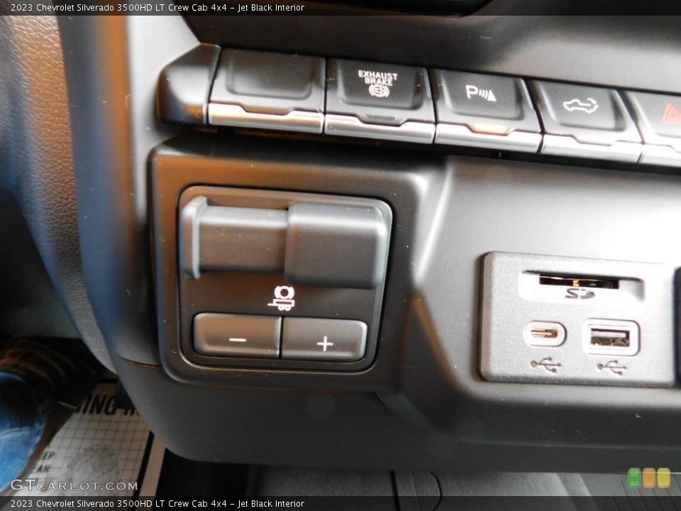 Jet Black Interior Controls for the 2023 Chevrolet Silverado 3500HD LT Crew Cab 4x4 #145793950