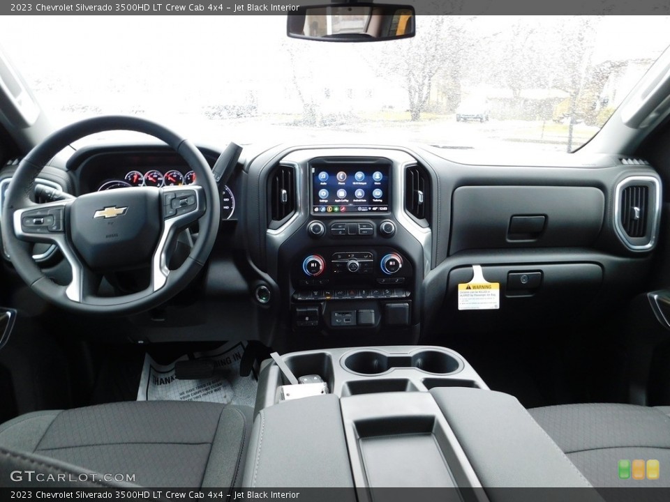 Jet Black Interior Dashboard for the 2023 Chevrolet Silverado 3500HD LT Crew Cab 4x4 #145794016