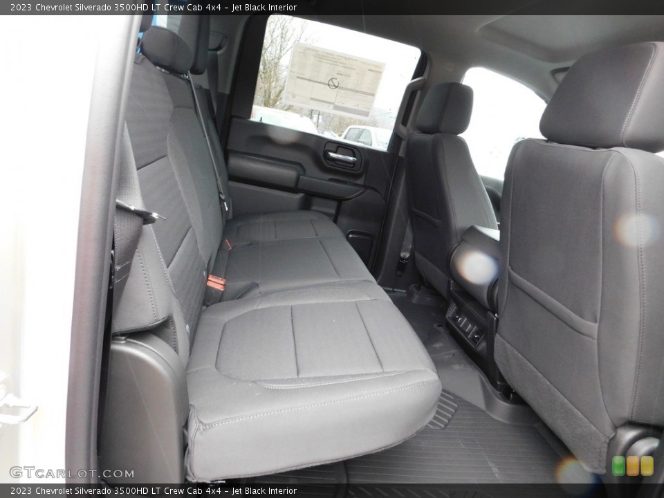 Jet Black Interior Rear Seat for the 2023 Chevrolet Silverado 3500HD LT Crew Cab 4x4 #145794100