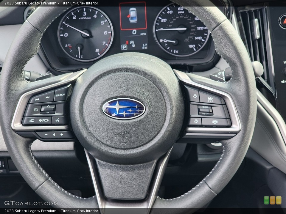 Titanium Gray Interior Steering Wheel for the 2023 Subaru Legacy Premium #145795423