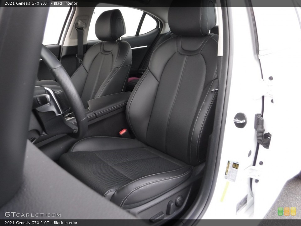 Black Interior Front Seat for the 2021 Genesis G70 2.0T #145797928
