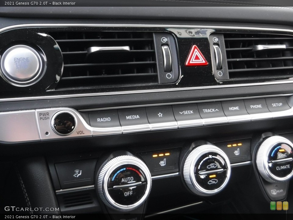 Black Interior Controls for the 2021 Genesis G70 2.0T #145797967