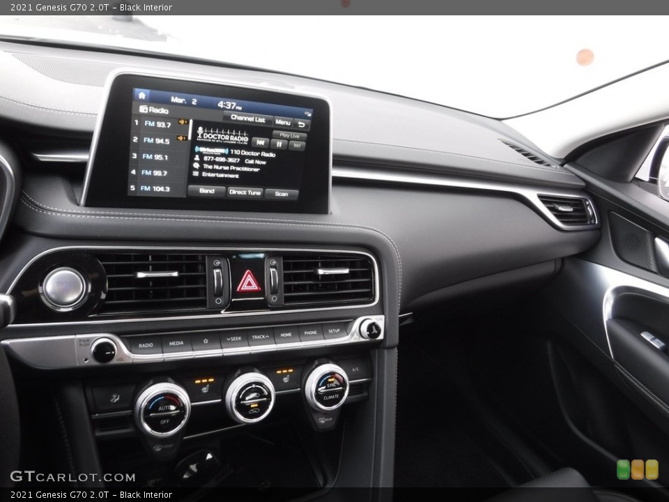 Black Interior Dashboard for the 2021 Genesis G70 2.0T #145797979
