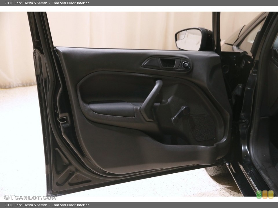 Charcoal Black Interior Door Panel for the 2018 Ford Fiesta S Sedan #145798807