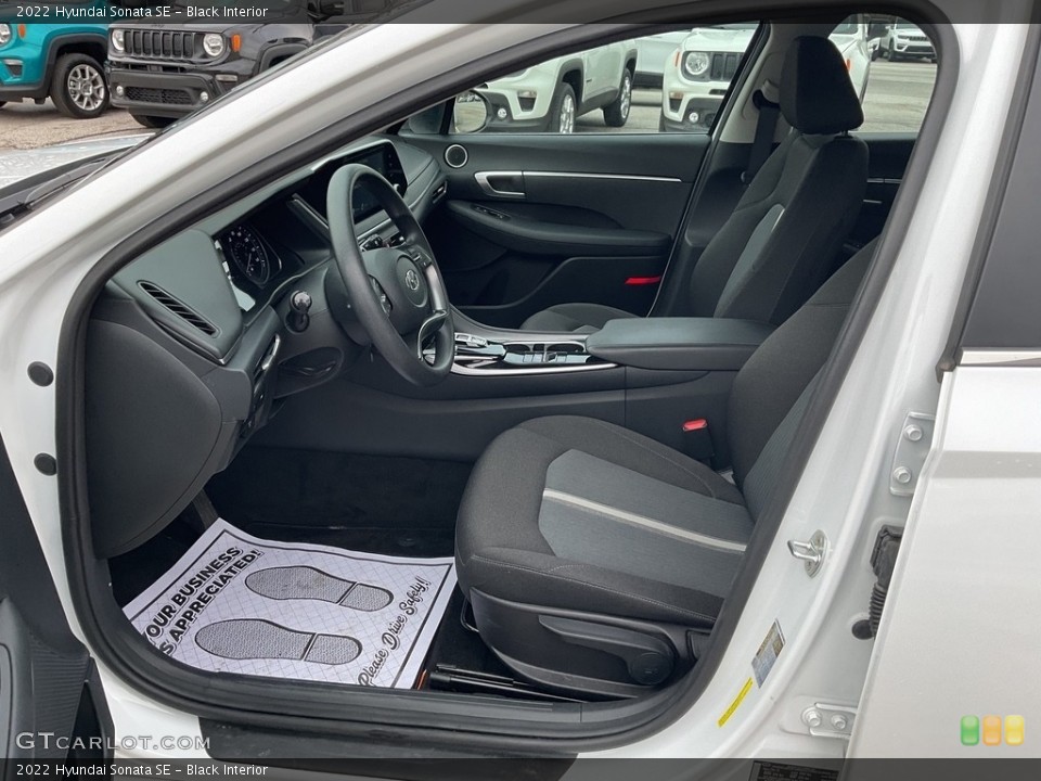 Black Interior Front Seat for the 2022 Hyundai Sonata SE #145799010