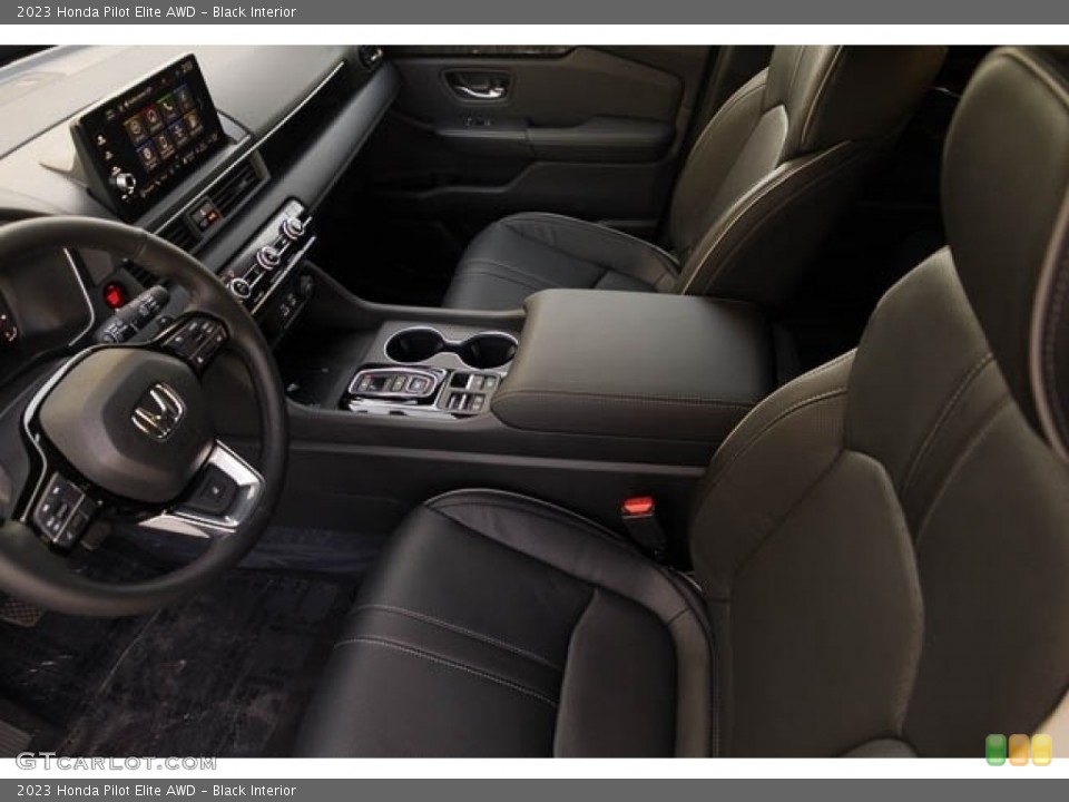 Black Interior Front Seat for the 2023 Honda Pilot Elite AWD #145799974