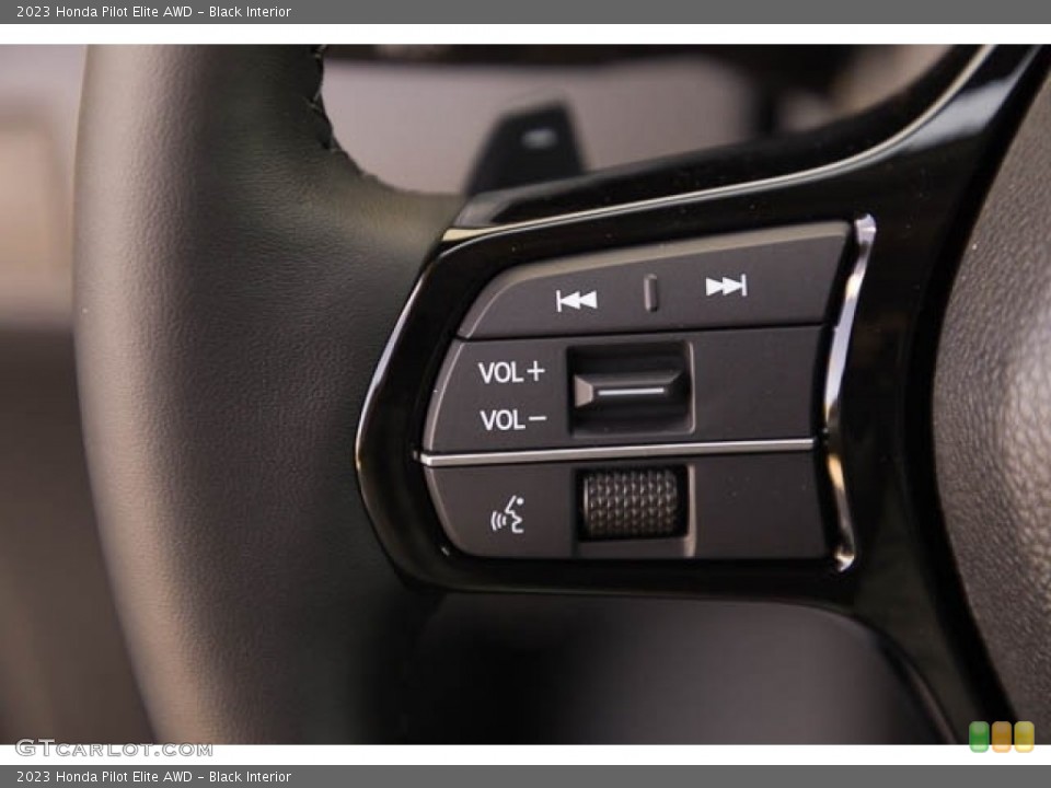 Black Interior Steering Wheel for the 2023 Honda Pilot Elite AWD #145799989