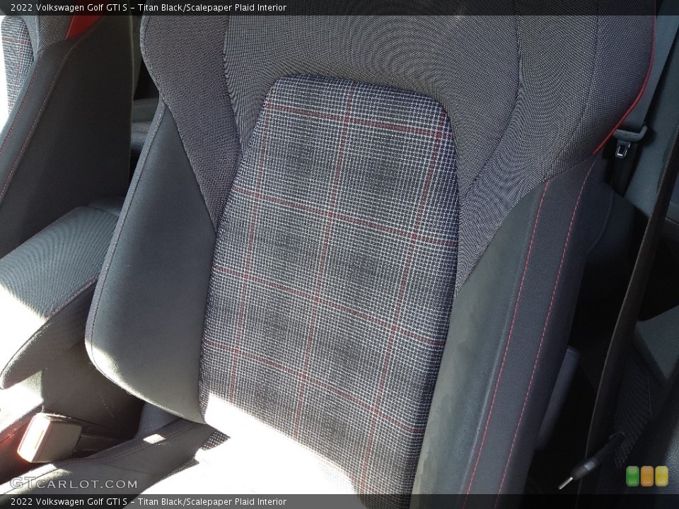 Titan Black/Scalepaper Plaid Interior Front Seat for the 2022 Volkswagen Golf GTI S #145801246