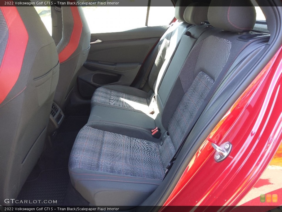 Titan Black/Scalepaper Plaid Interior Rear Seat for the 2022 Volkswagen Golf GTI S #145801267