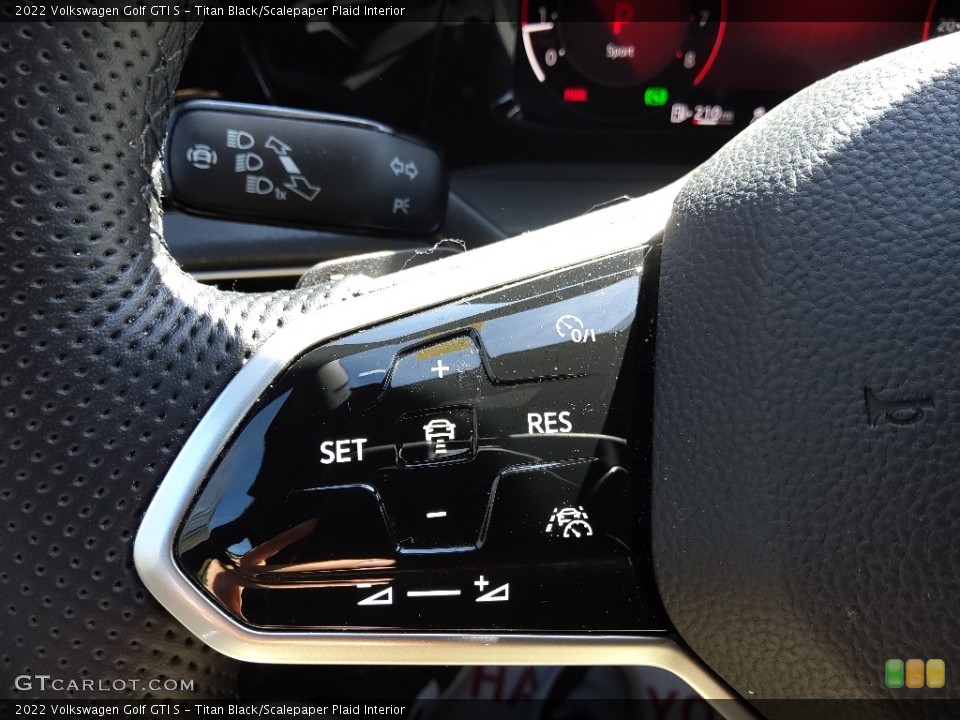 Titan Black/Scalepaper Plaid Interior Steering Wheel for the 2022 Volkswagen Golf GTI S #145801420
