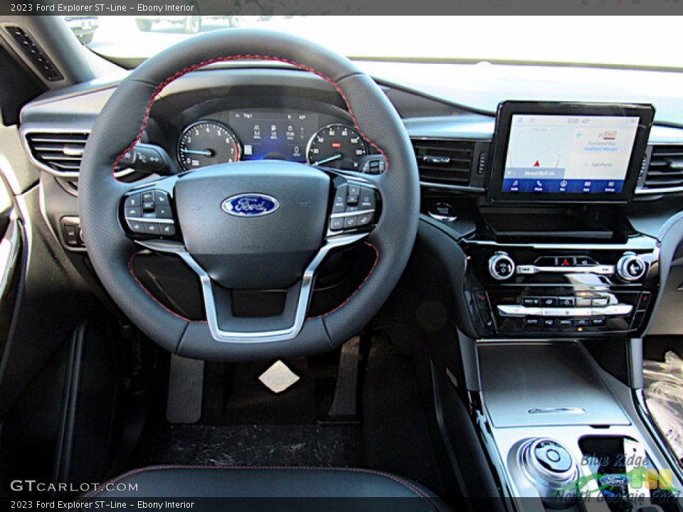 Ebony Interior Dashboard for the 2023 Ford Explorer ST-Line #145804071