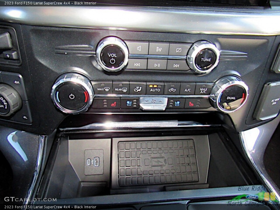 Black Interior Controls for the 2023 Ford F150 Lariat SuperCrew 4x4 #145804809
