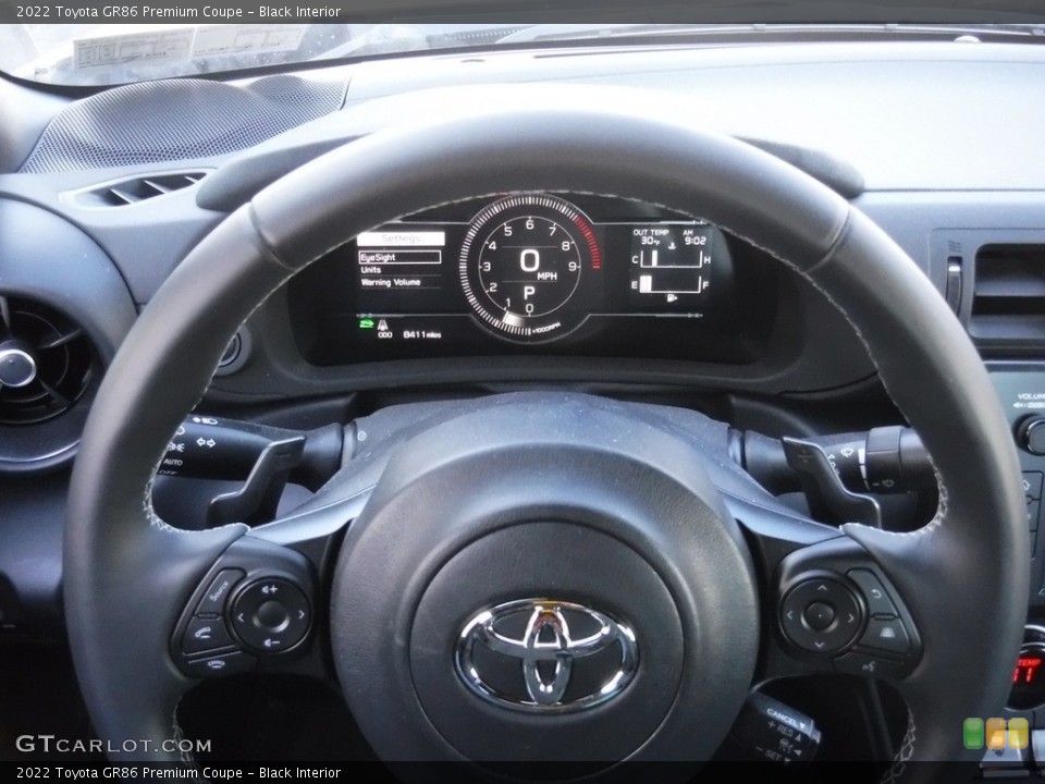 Black Interior Steering Wheel for the 2022 Toyota GR86 Premium Coupe #145806166