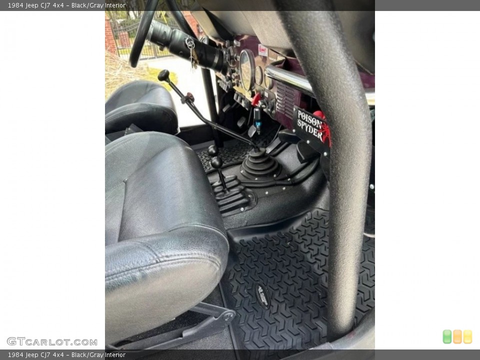 Black/Gray Interior Controls for the 1984 Jeep CJ7 4x4 #145806907