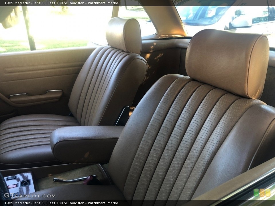 Parchment Interior Front Seat for the 1985 Mercedes-Benz SL Class 380 SL Roadster #145808332