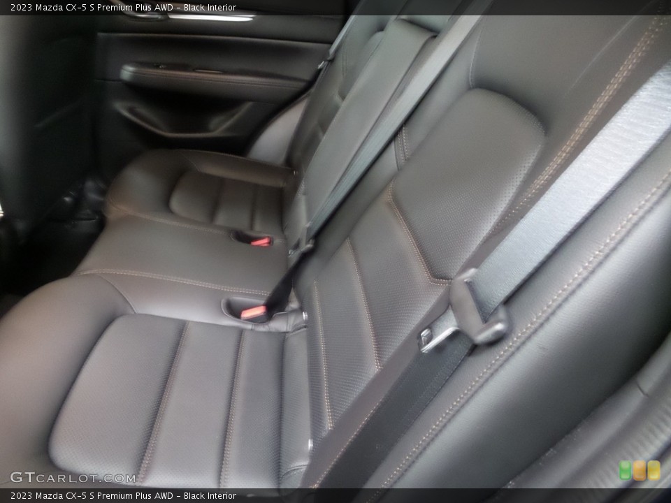 Black Interior Rear Seat for the 2023 Mazda CX-5 S Premium Plus AWD #145808740